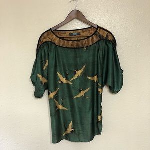 Eva Franco Milagros Cranes Top